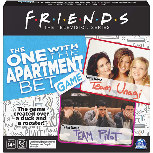 Spin Master Games 6059759 Friends TV Show, The One with the Apartment Bet Party Game, for Adults and Teens Ages 14 and Up, Grey