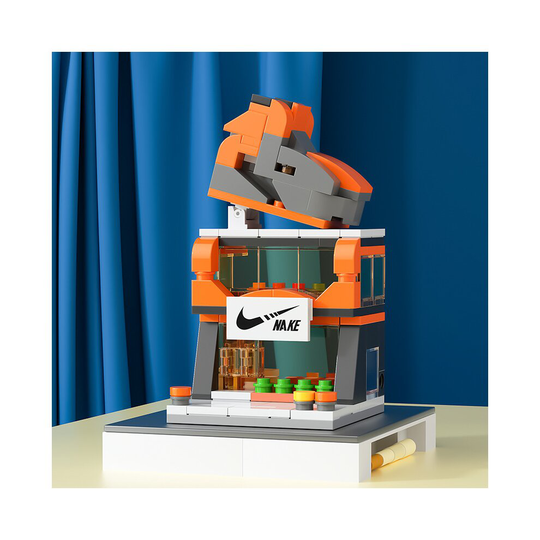 (Shoe shop) Children's Toys City Street View Building Blocks Model Building For Kids Gifts Boys & Girls