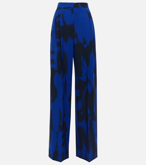 Tie-dye wool pants