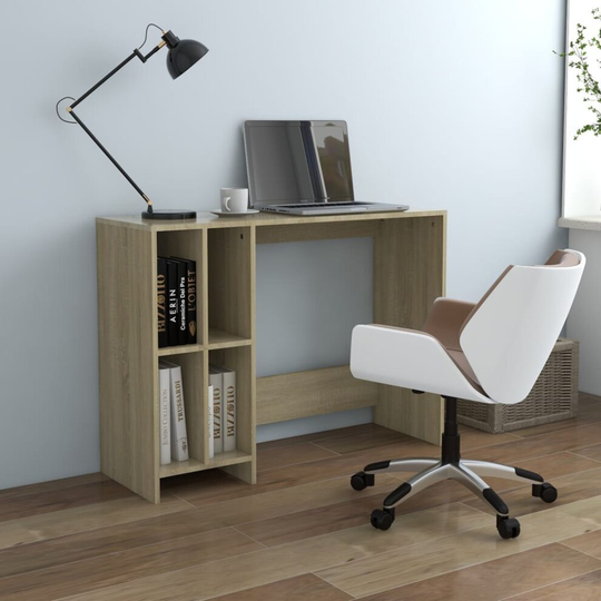 vidaXL Notebook Desk Sonoma Oak Chipboard Laptop Workstation Computer Desk