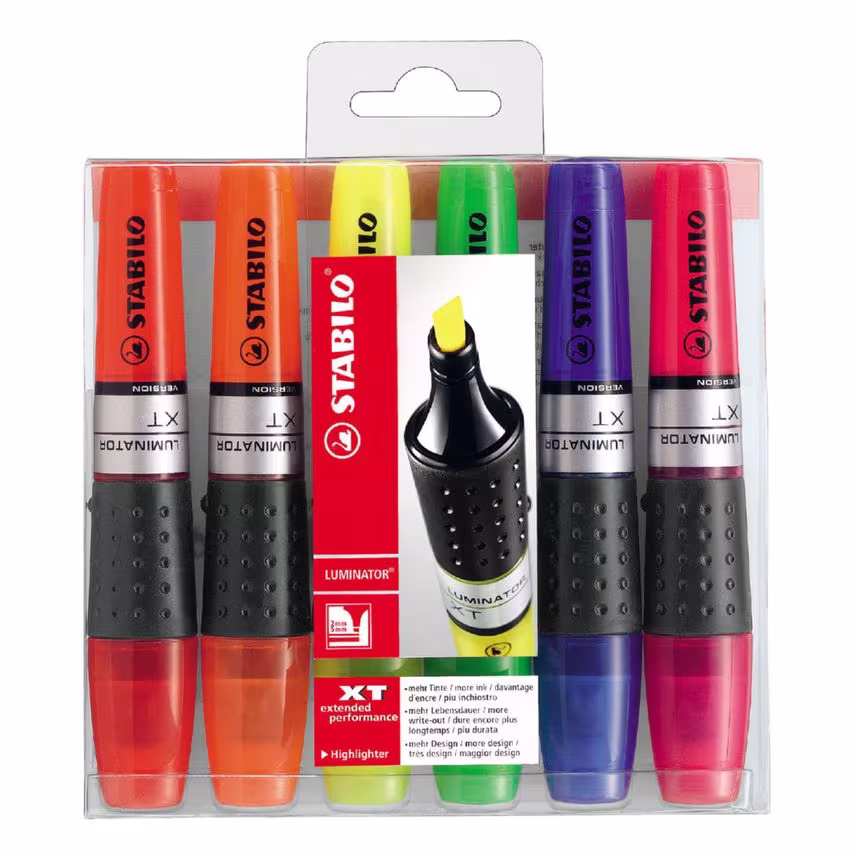 Stabilo STABILO LUMINATOR Highlighter Chisel Tip 2-5mm Line Assorted Colours (Wa