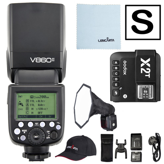 Godox Flash Strobe V860II-Sony Ving with Godox X2T Trigger