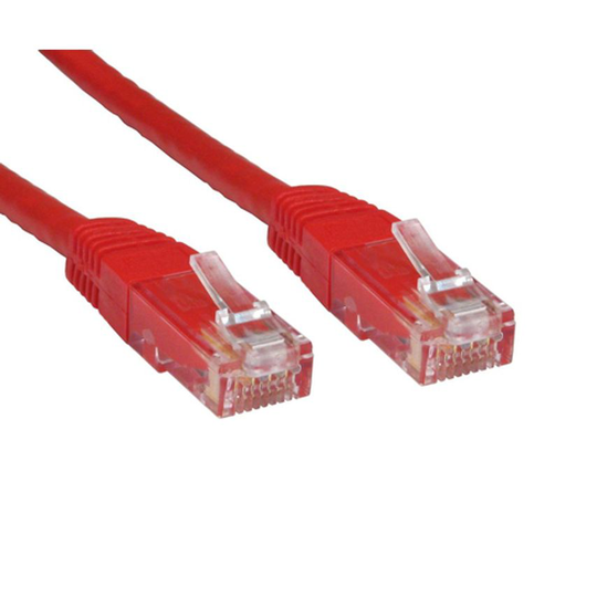 Cables Direct 6 Cables 2M 6 UTP PVC INJ MDD Cable - Red