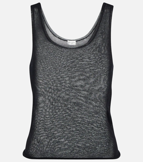 Semi-sheer top