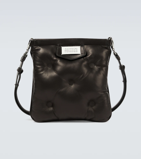Glam Slam Flat leather shoulder bag