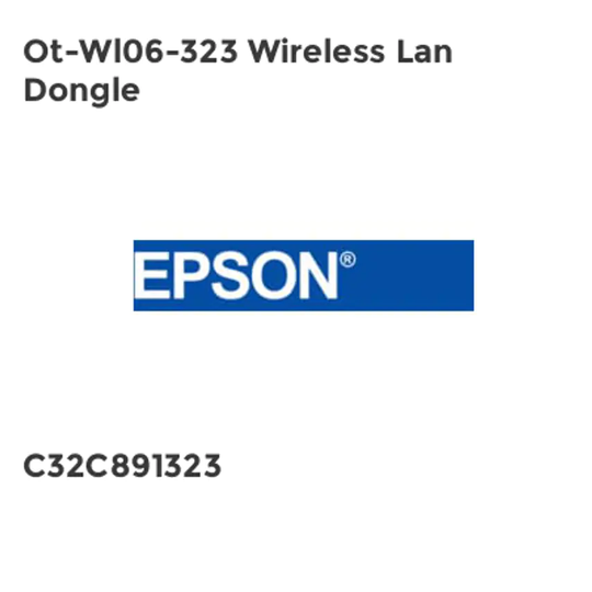 Epson Ot-Wl06-323 Wireless Lan Dongle- you get 2
