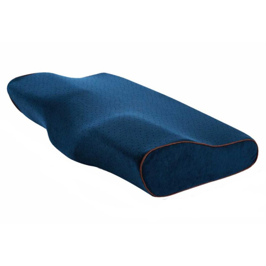 (Blue, 50x30cm) Orthopedic slow rebound memory pillow for neck pain and ergonomic protection