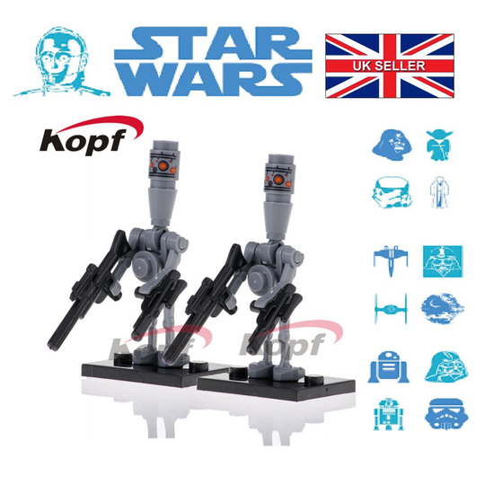 (IG-88 X 2 PCS) New Star Wars Toys Action Mini Figures Fit Lego