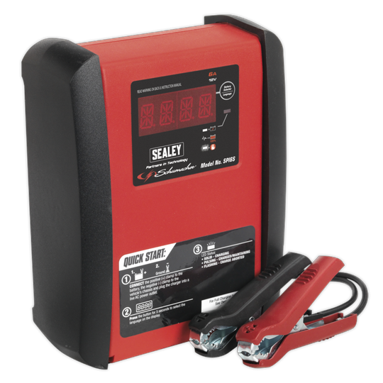 Sealey Schumacher Intelligent Speed Charge Battery Charger 6A 12V