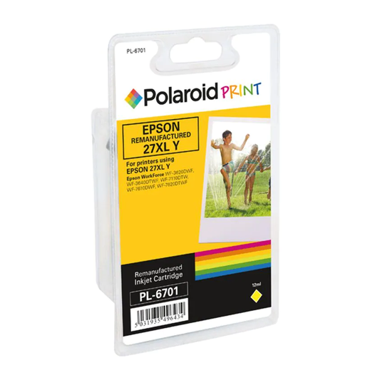 Polaroid Epson 27XL Remanufactured Inkjet Cartridge Yellow T271440-COMP PL