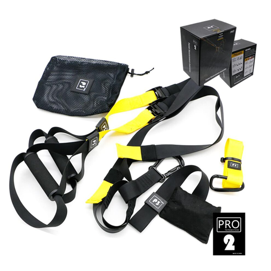 (Pro 2: Sport Edition) Pro Suspension Trainer Straps Home Gym Fitness Resistance Bands For Trx Training