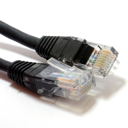 kenable Black Network Ethernet RJ45 Cat5E CCA UTP PATCH 26AWG Cable Lead 4m