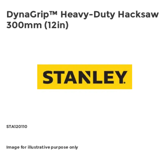 Stanley DynaGrip Heavy-Duty Hacksaw 300mm (12in)