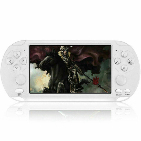 (X9 5.1'' White) Handheld Game Console Player Portable Video Game Consoles Christmas Gift