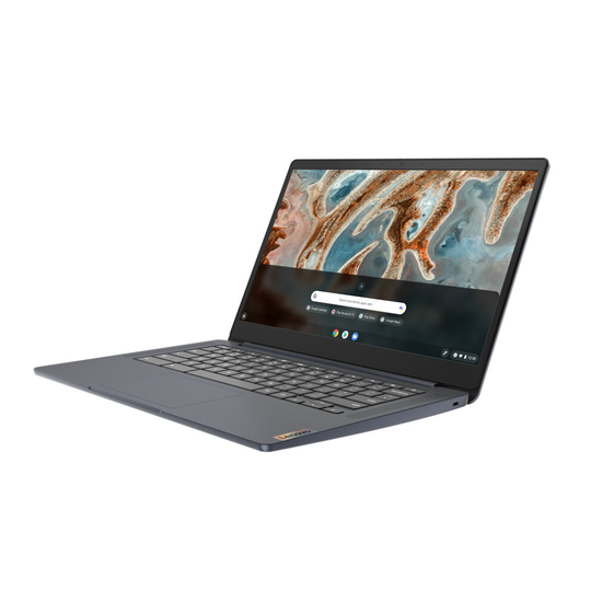 Lenovo IdeaPad 3 Chromebook LPDDR4x-SDRAM 35.6 cm (14") 1920 x 1080 pixels MediaTek 4 GB 64 GB eMMC Wi-Fi 5 (802.11ac) Chrome OS Blue
