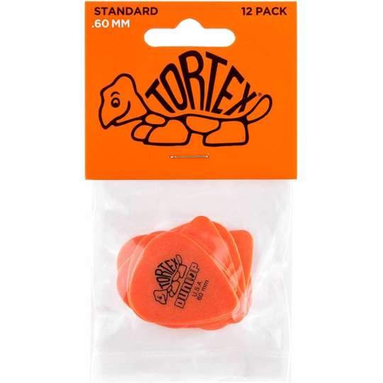Jim Dunlop Tortex Standard .60mm Guitar Picks - 12 Pack