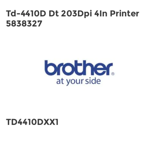 Brother Td-4410D Dt 203Dpi 4In Printer 5838327