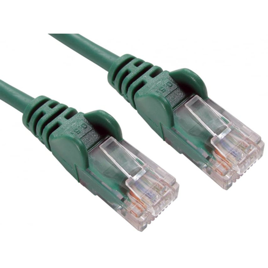 Cables Direct 5 Cables 5M Network 5E Moulded Boot Green
