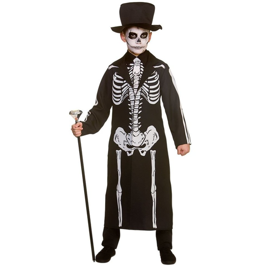 (Medium) Kids Day of the Dead Skeleton Costume | Halloween