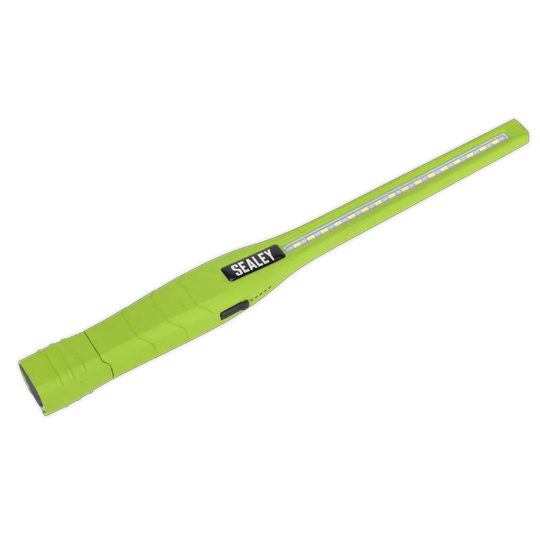 Sealey Rechargeable 360 Slim Inspection Lamp 16 SMD LED + 1W LED Green Lithium-i
