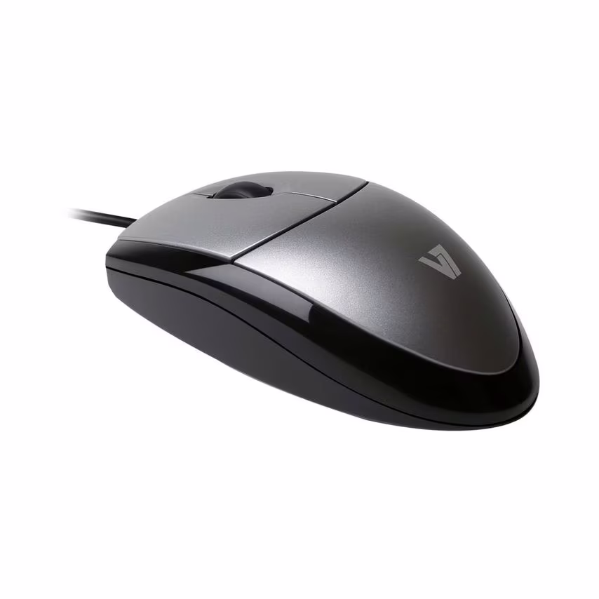 V7 V7 Mouse Optical Blk/Sil Retail J152257- you get 24