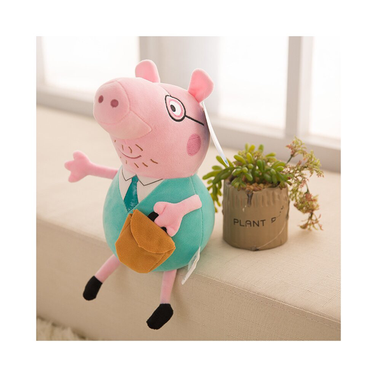(Daddy-30cm/11.8in) 30/40CM Peppa Pig George Family Plush Doll Kids Gift