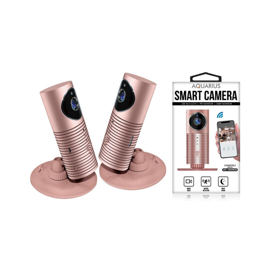 Clever Dog Smart Surveillance Wireless Security Wifi Cameras Rose Gold