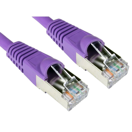 Cables Direct 6 Cables 1M 6A Sstp-lsoh Cab Snag Violet