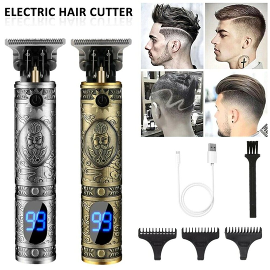 (Bronze) Electric Hair Clippers ~ Mens Hair Trimmer Shaver