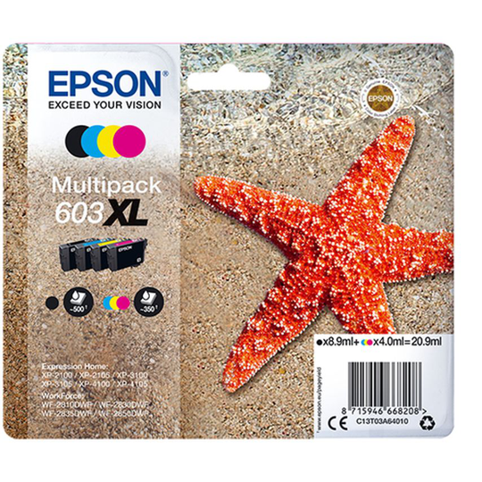 Epson Ink Low Volume Multi 4-Colour 603XL Ink