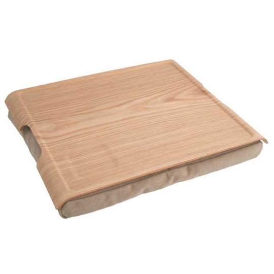 Bosign Laptray Large Wooden Natural with Natural Cushion