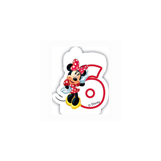Minnie Mouse Candle Number 6