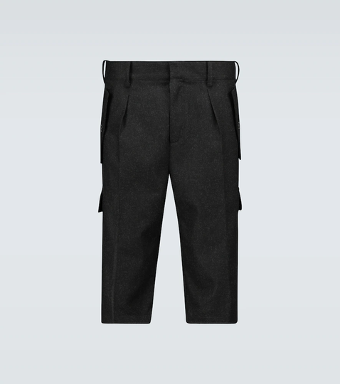 Wool cargo shorts