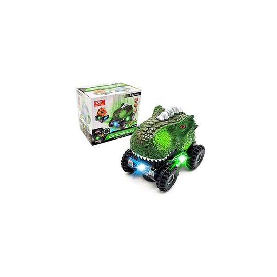 FGZU Toys Gifts for 3-7 Year Old Boys, Dinosaur Cars Toys with LED Light Sound Dinosaur Toys for Boys Toddlers Girls Kids Gifts (Tyrannosaurus Rex)