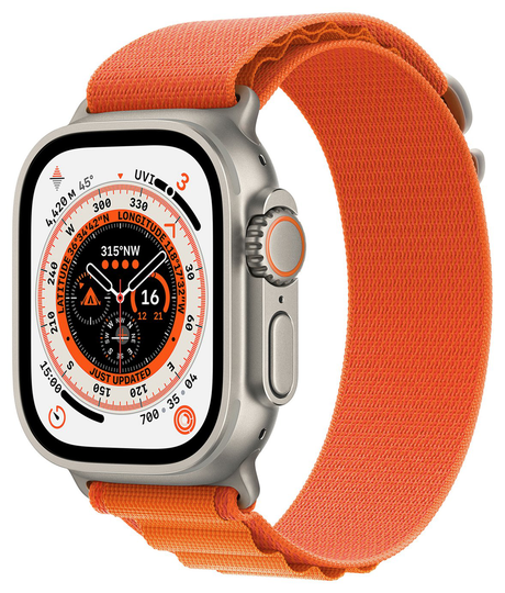 Apple Watch Ultra Titanium 49mm Case/ Orange - Large