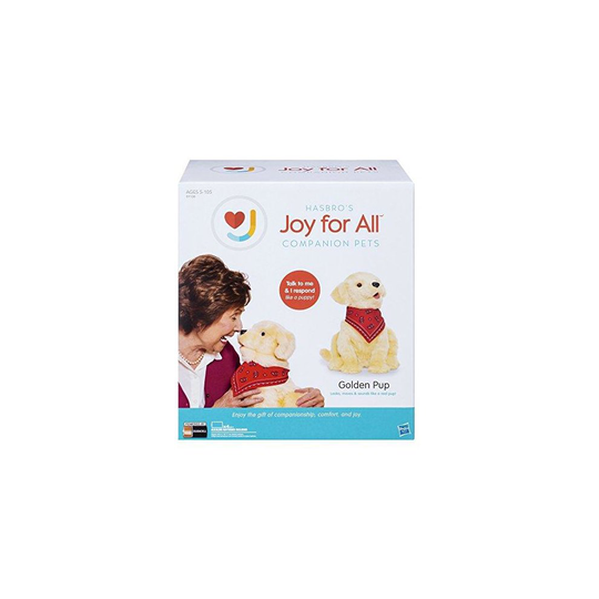 Joy For All Ageless Innovation Companion Pets Golden Pup Lifelike Realistic for Older Adults Alzheimer s Disease Dementia Memory Loss
