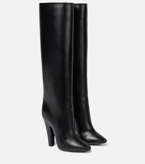 68 leather knee-high boots