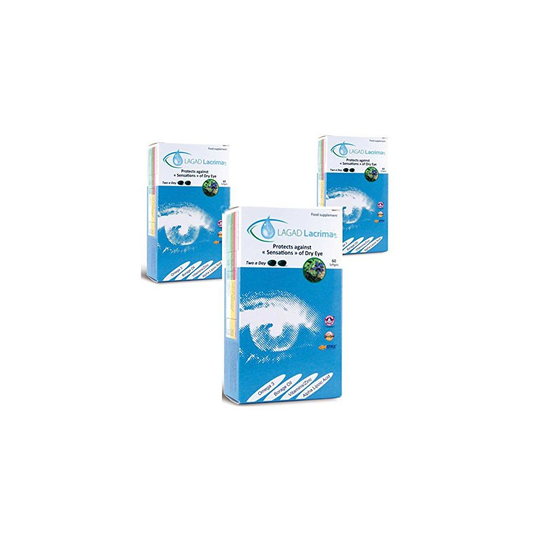 Lagad Lacrima Dry Eye Nutritional Supplements 3 Month Pack (180 capsules)