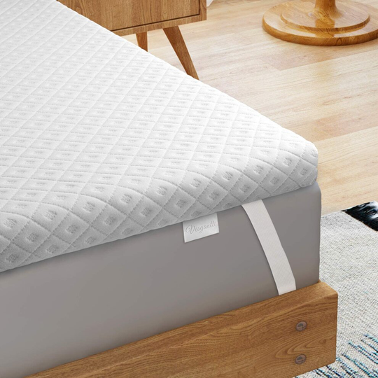 (4FT Small Double (120 x 190 x 5cm)) Vesgantti 5CM Memory Foam Mattress Topper
