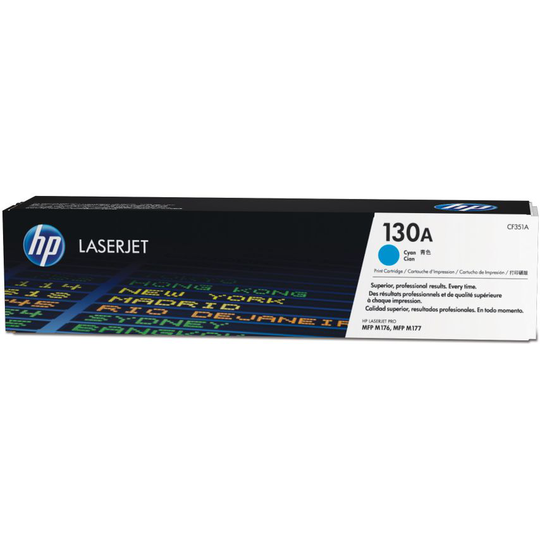 HP 130A Cyan Standard Capacity Toner 1K pages for Color LaserJet Pro M176/M177 -