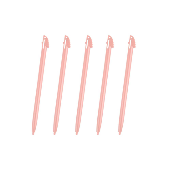 5 Pink Touch Stylus Pen For Nintendo 3DS XL LL Rigid Plastic