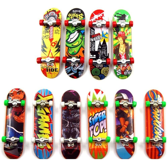 Sipobuy Mini Skateboard Toy Deck Truck Finger Board Skate Park Boy Kid Children Gift Random 4pcs