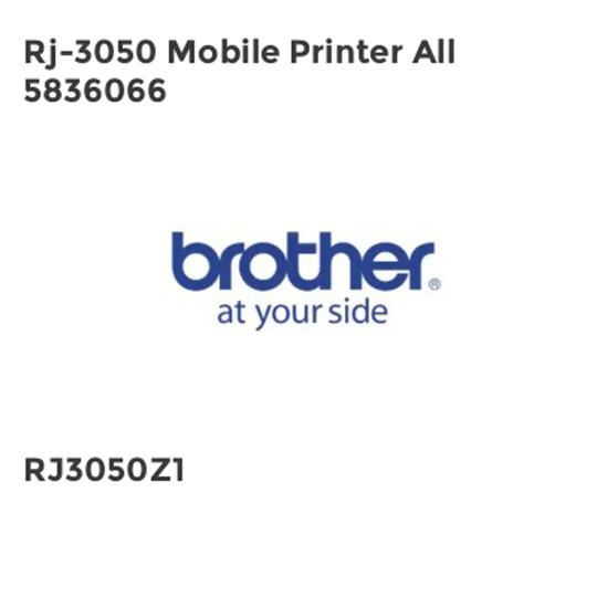 Brother Rj-3050 Mobile Printer All 5836066
