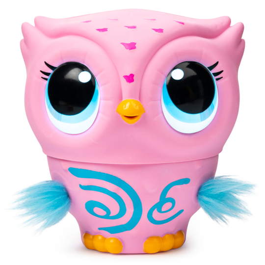 OWLEEZ FLYING BABY OWL INTERACTIVE PET TOY - Pink