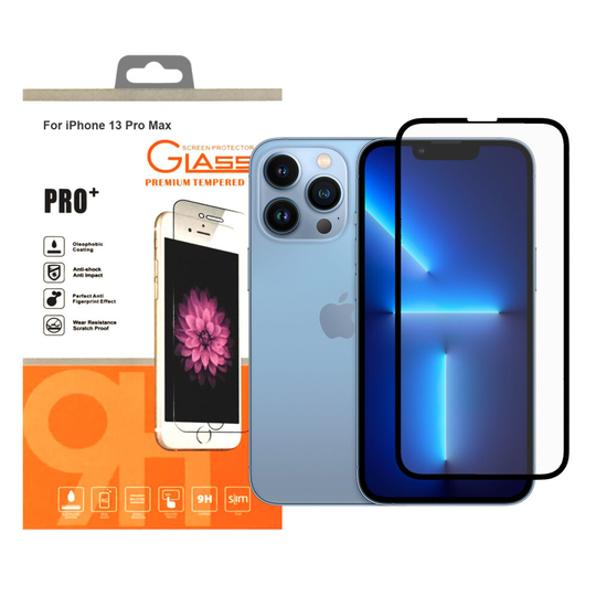 For Apple iPhone 13 Pro Max Tempered Glass Full Cover Screen Protector