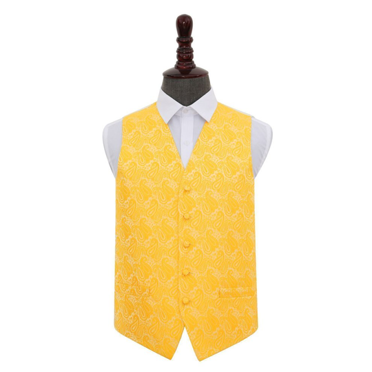 Gold Paisley Wedding Waistcoat 48'