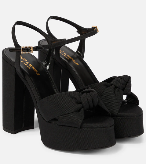 Bianca grosgrain platform sandals