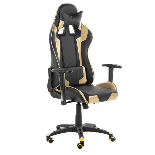 Gaming Chair Black and Gold KNIGHT
