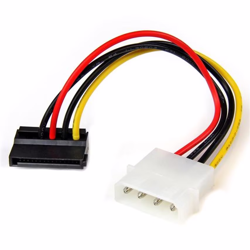 Startech 6in 4 Pin to Left Angle SATA Power Cable- you get 69
