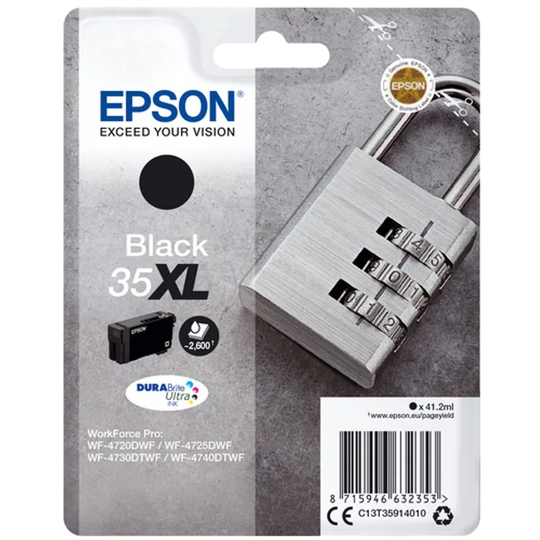 Epson Ink Medium Volume Single Black 35XL DURABrite Ultra in